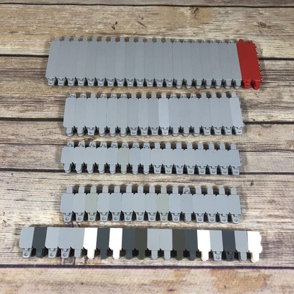 LEGO Hinge Brick Locking 1 Finger Lot Of Mix Gray Dark Bluish - Picture 6 of 6